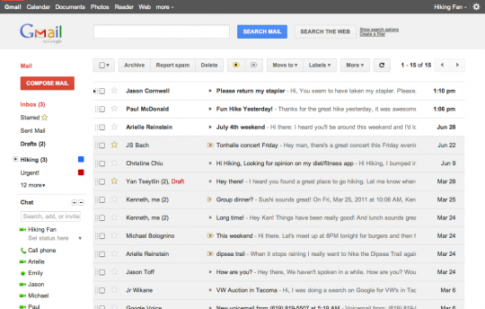 L'anteprima di Gmail presentata a luglio