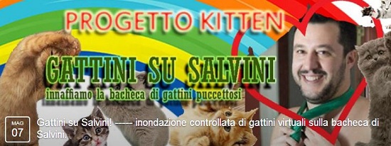 #GattiniSuSalvini: evento Facebook